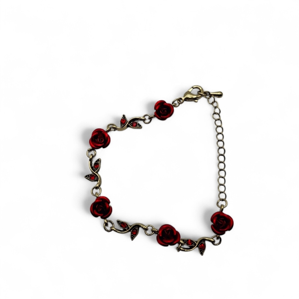 NWT Red Roses Bracelet - Picture 3 of 6